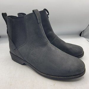 Teva Ellery Chelsea Womens 8.5 Black Waterproof Pull On Boots Casual 1111772